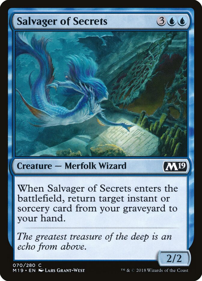 Salvager of Secrets, Core Set 2019 · 070/280