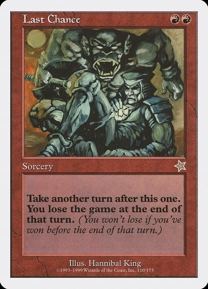 Last Chance, Starter 1999 · 110/173