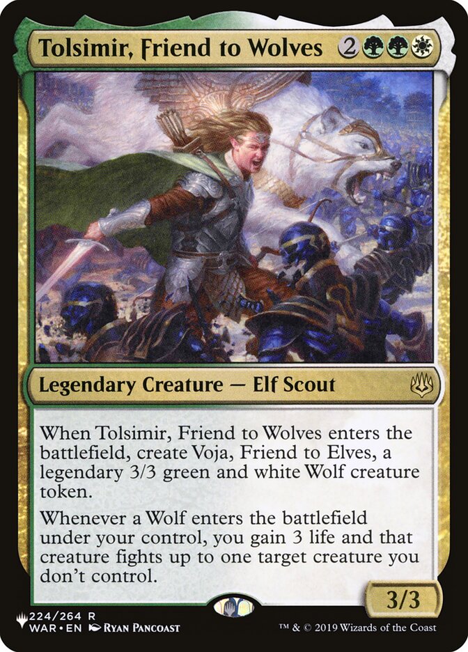Tolsimir, Friend to Wolves, The List · war-224