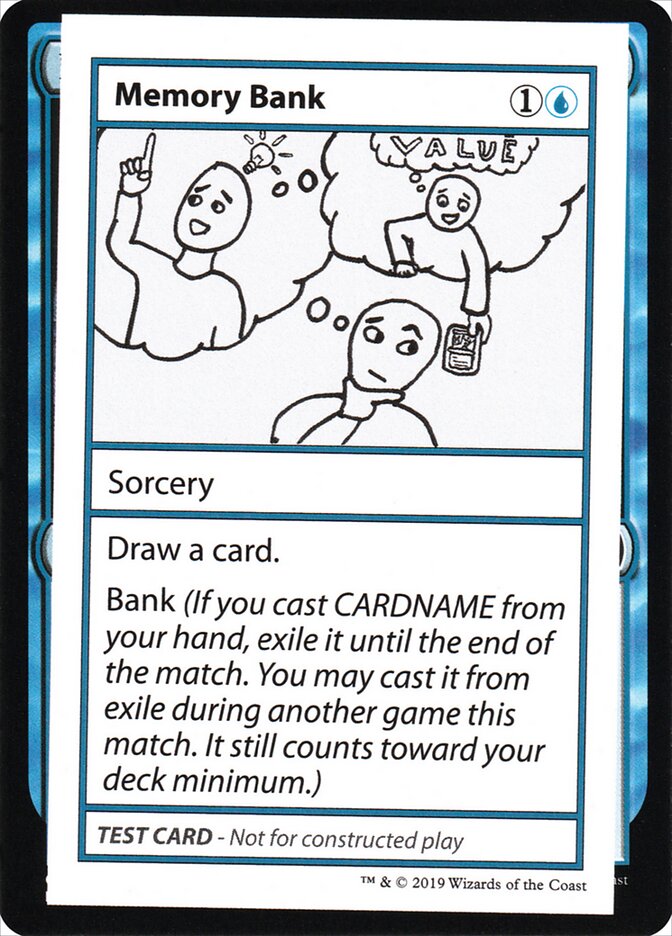 Memory Bank, Mystery Booster Playtest Cards 2021 · 027/121