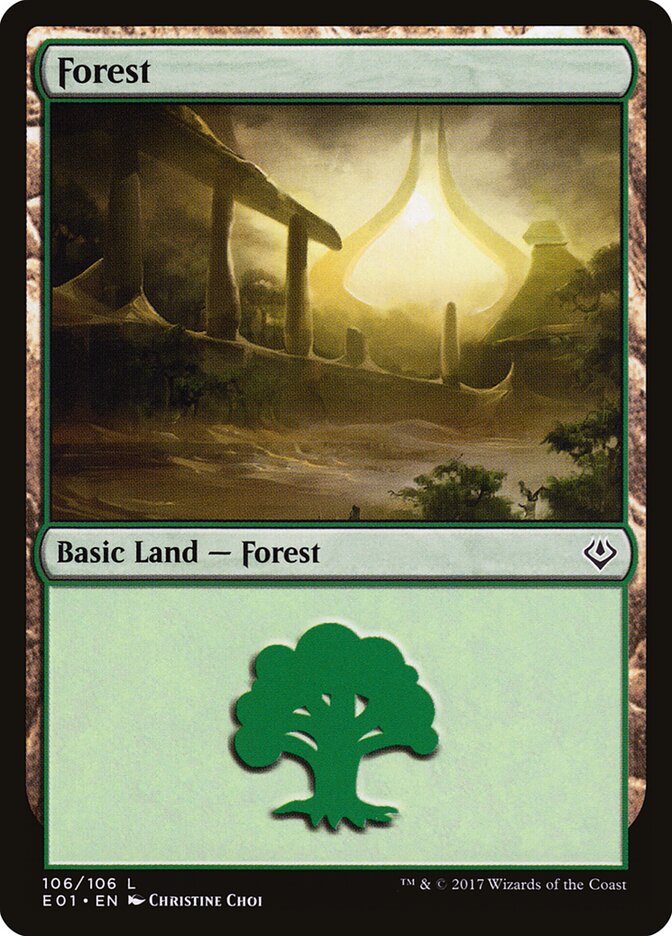 Forest, Archenemy: Nicol Bolas · 106/106