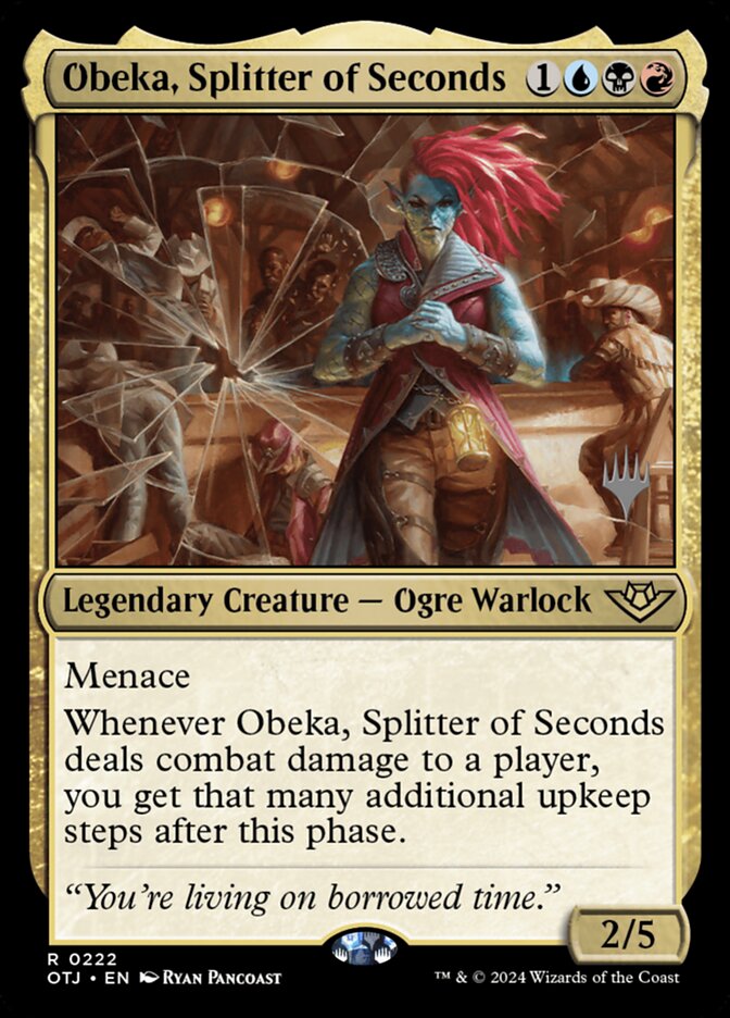 Obeka, Splitter of Seconds, Outlaws of Thunder Junction Promos · 0222