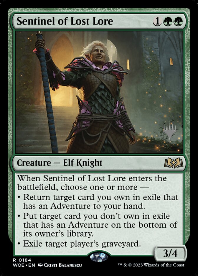 Sentinel of Lost Lore, Wilds of Eldraine Promos · 0184