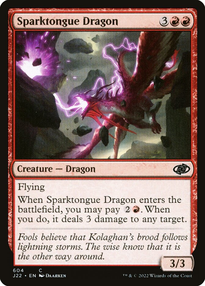 Sparktongue Dragon, Jumpstart 2022 · 604