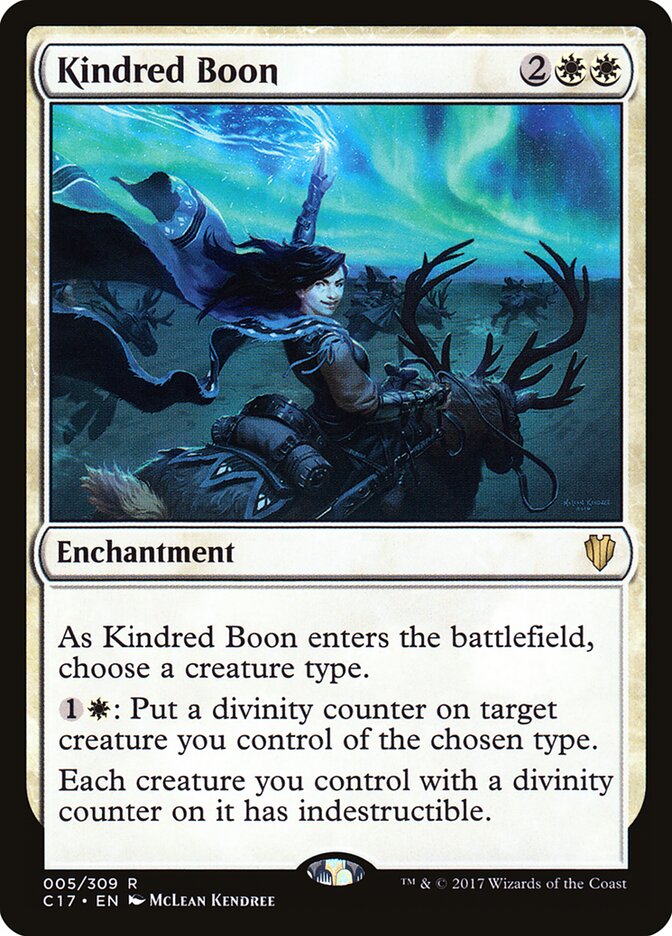 Kindred Boon, Commander 2017 · 005/309