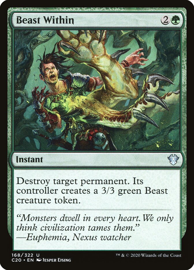 Beast Within, Commander 2020 · 168/322