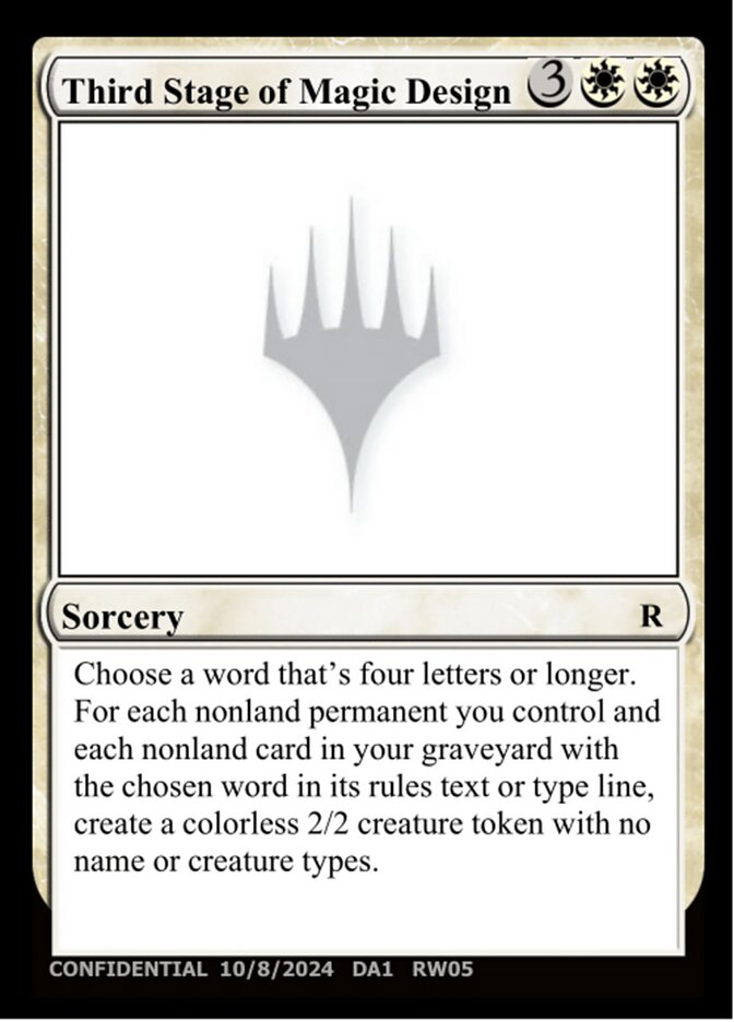 Third Stage of Magic Design, Unknown Event · rw05f