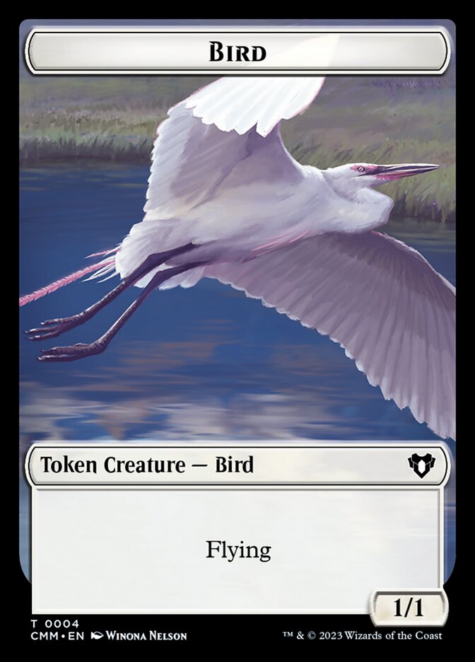 Bird, Commander Masters Tokens · 0004