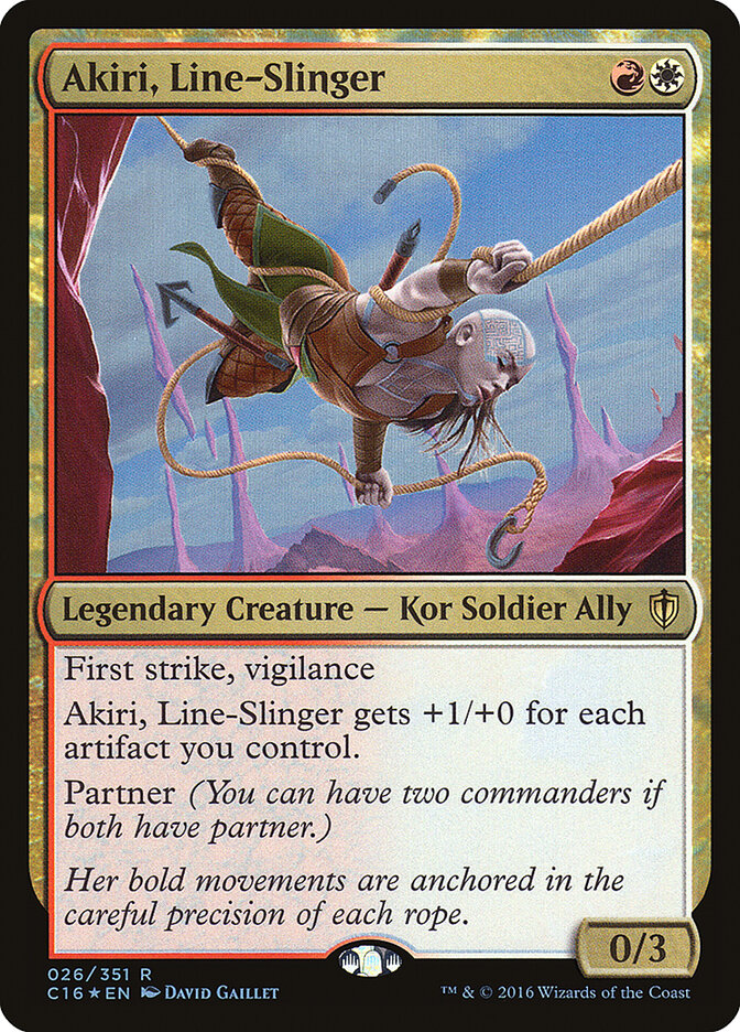 Akiri, Line-Slinger, Commander 2016 · 026/351