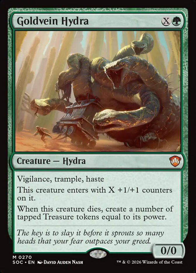 Goldvein Hydra, Secrets of Strixhaven Commander · 0270