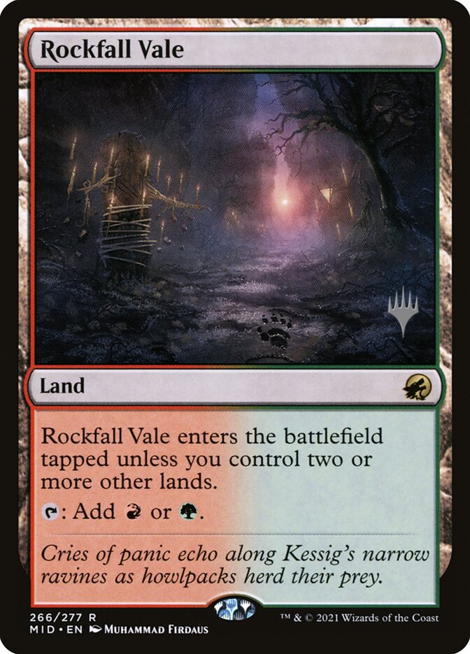 Rockfall Vale, Innistrad: Midnight Hunt Promos · 266/277