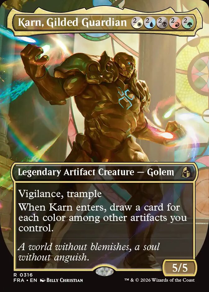 Karn, Gilded Guardian, Reality Fracture · 0316
