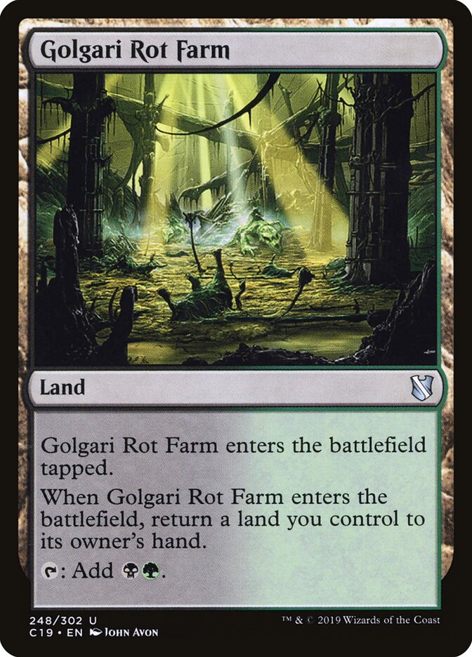 Golgari Rot Farm, Commander 2019 · 248/302