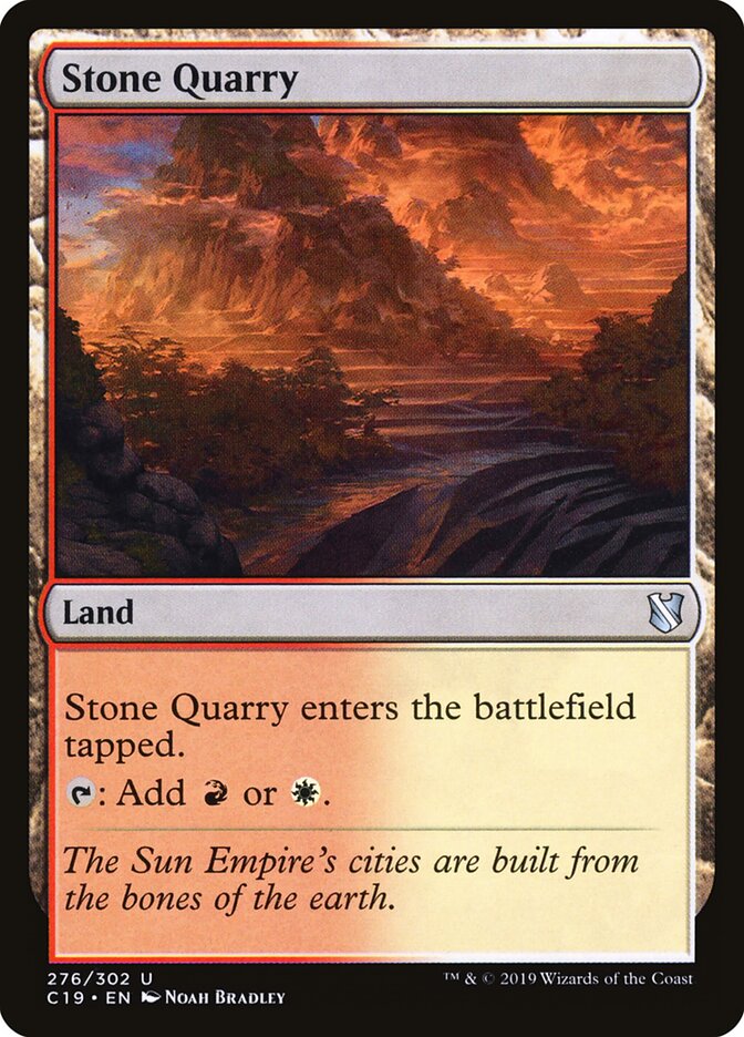 Stone Quarry, Commander 2019 · 276/302
