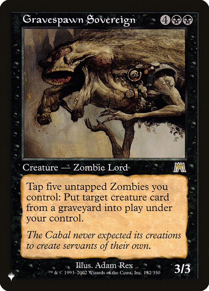 Gravespawn Sovereign, The List · ons-152