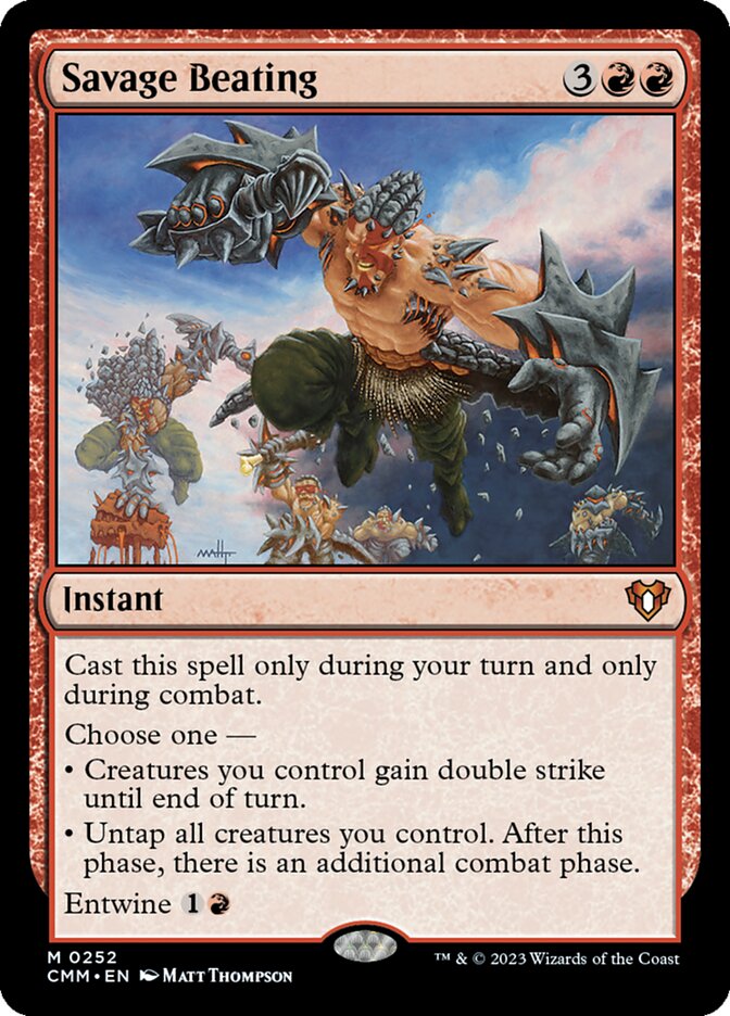 Savage Beating, Commander Masters · 0252