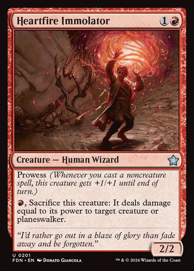 Heartfire Immolator, Foundations · 0201