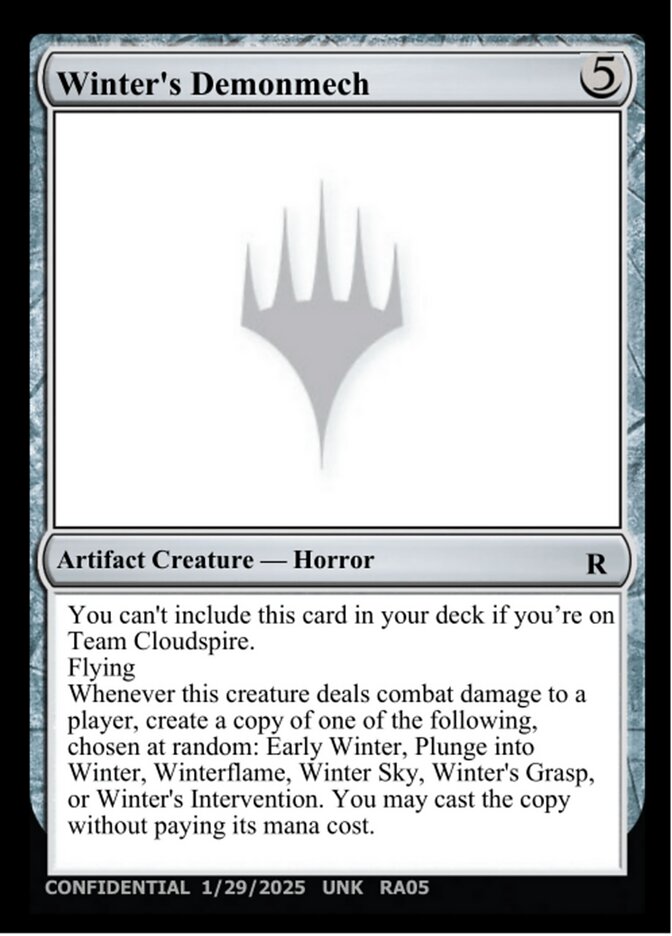 Winter's Demonmech, Unknown Event · ra05c