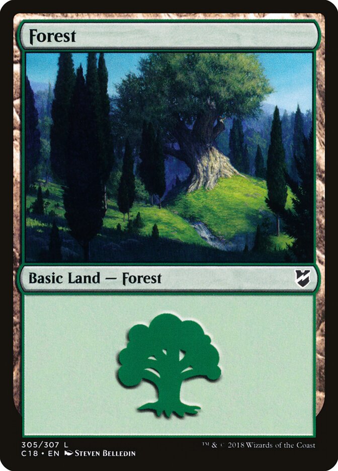 Forest, Commander 2018 · 305/307