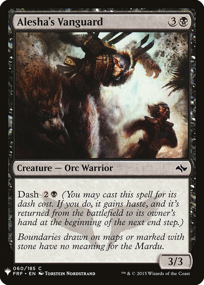 Alesha's Vanguard, The List · frf-60