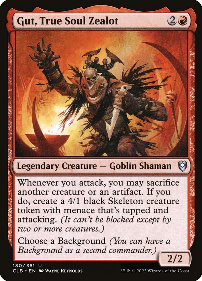 Gut, True Soul Zealot, Commander Legends: Battle for Baldur's Gate · 180/361
