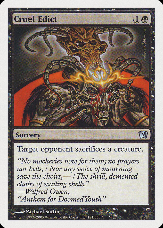 Cruel Edict, Ninth Edition · 121/350