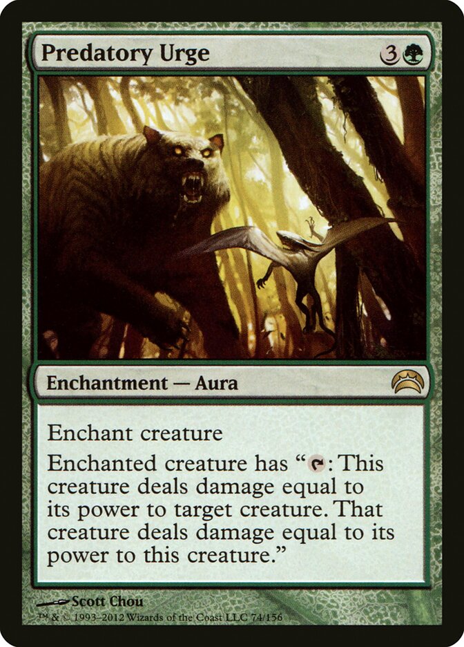 Predatory Urge, Planechase 2012 · 74/156