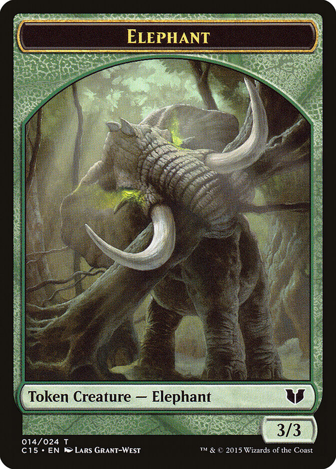 Elephant, Commander 2015 Tokens · 014