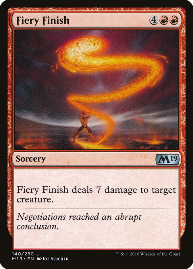 Fiery Finish, Core Set 2019 · 140/280