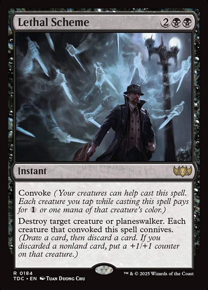 Lethal Scheme, Tarkir: Dragonstorm Commander · 0184