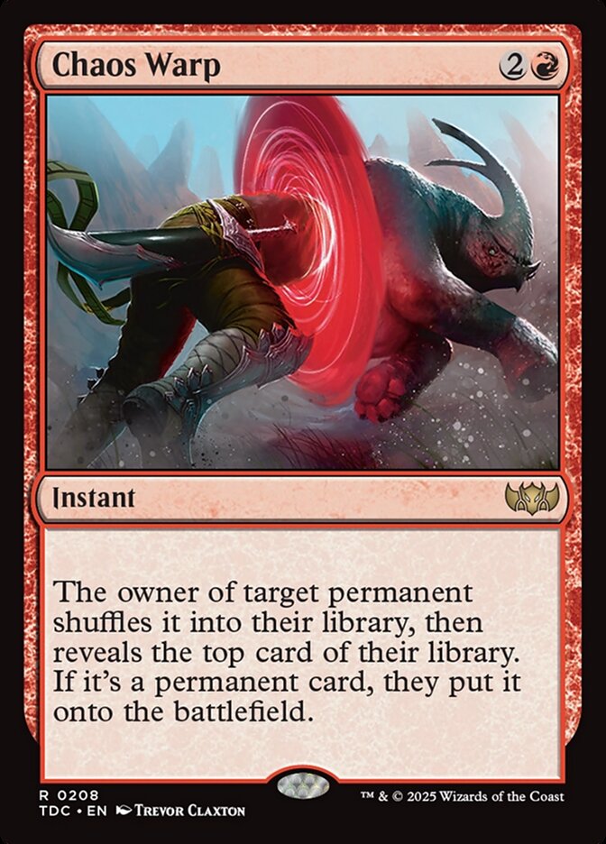 Chaos Warp, Tarkir: Dragonstorm Commander · 0208