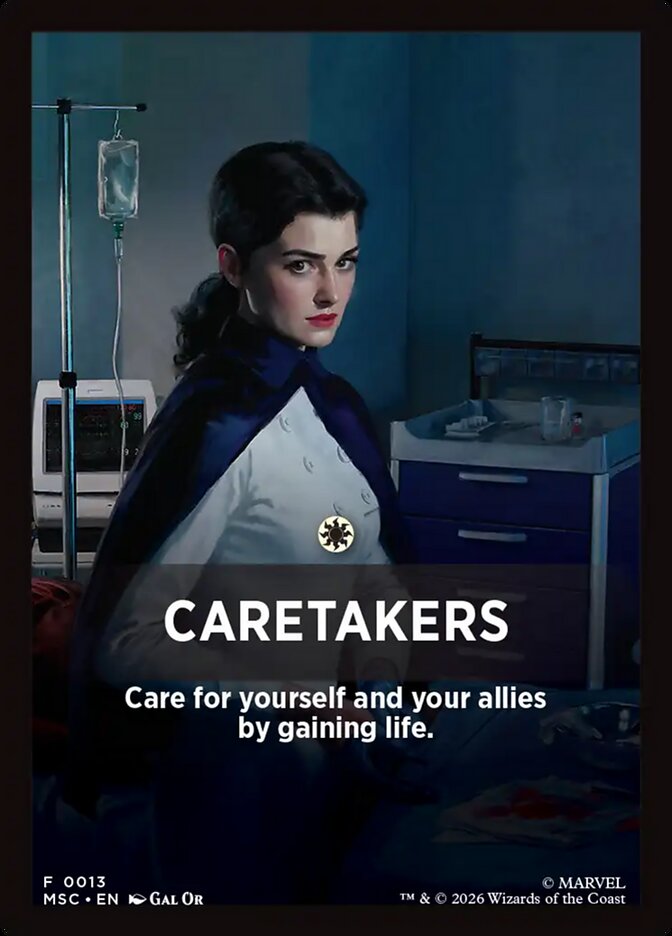 Caretakers, Marvel Super Heroes Jumpstart Front Cards · 0013
