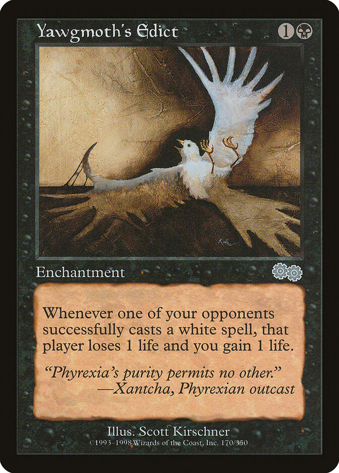 Yawgmoth's Edict, Urza's Saga · 170/350