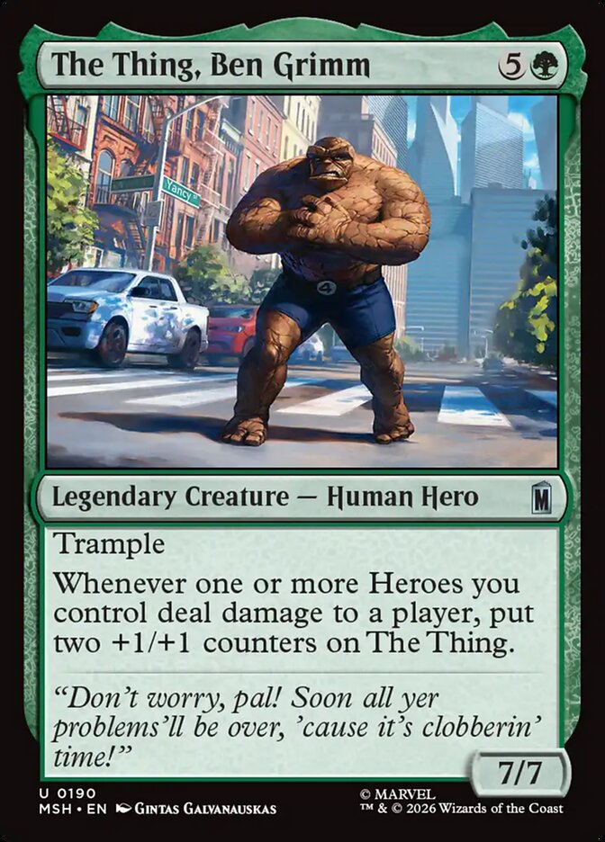 The Thing, Ben Grimm, Marvel Super Heroes · 0190