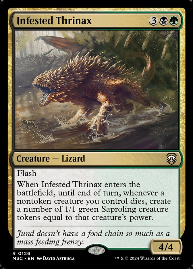 Infested Thrinax, Modern Horizons 3 Commander · 0126