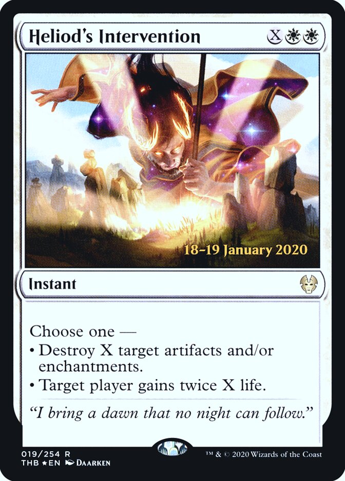 Heliod's Intervention, Theros Beyond Death Promos · 019/254
