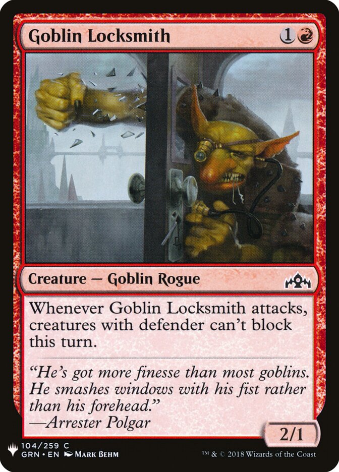Goblin Locksmith, The List · grn-104