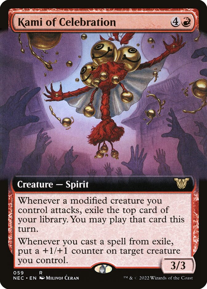 Kami of Celebration, Neon Dynasty Commander · 059