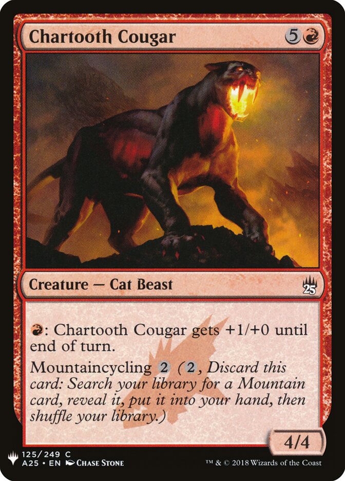 Chartooth Cougar, The List · a25-125