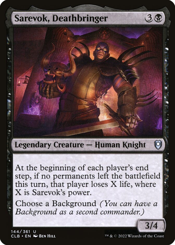 Sarevok, Deathbringer, Commander Legends: Battle for Baldur's Gate · 144/361