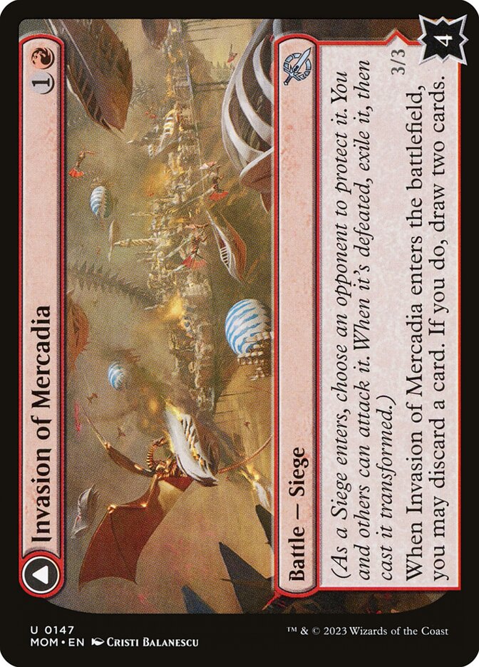 Invasion of Mercadia // Kyren Flamewright, March of the Machine · 0147