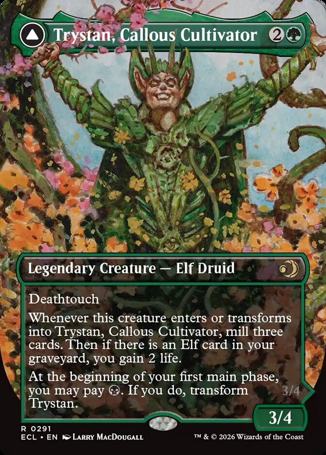 Trystan, Callous Cultivator // Trystan, Penitent Culler, Lorwyn Eclipsed · 0291