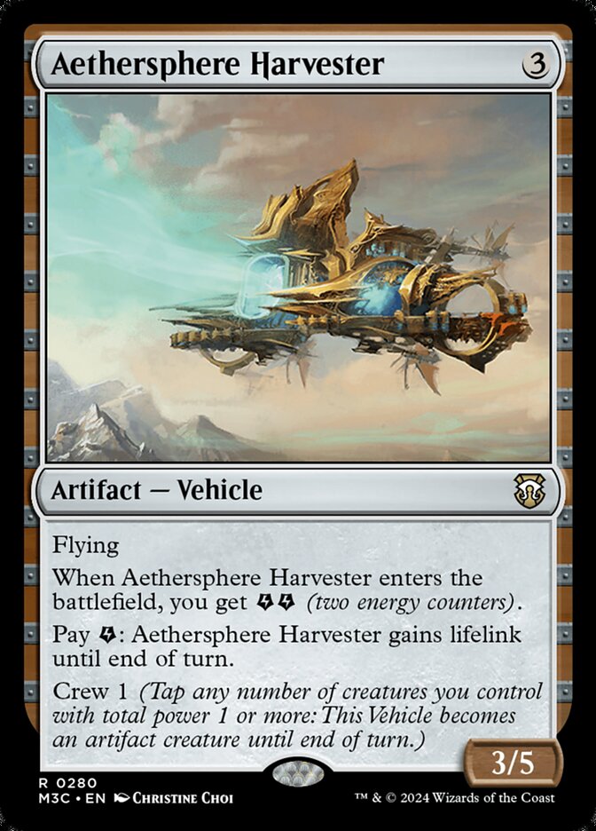 Aethersphere Harvester, Modern Horizons 3 Commander · 0280