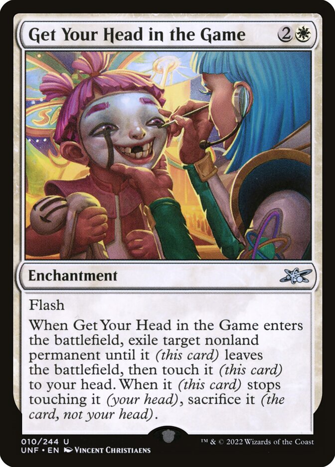 Get Your Head in the Game, Unfinity · 010/244