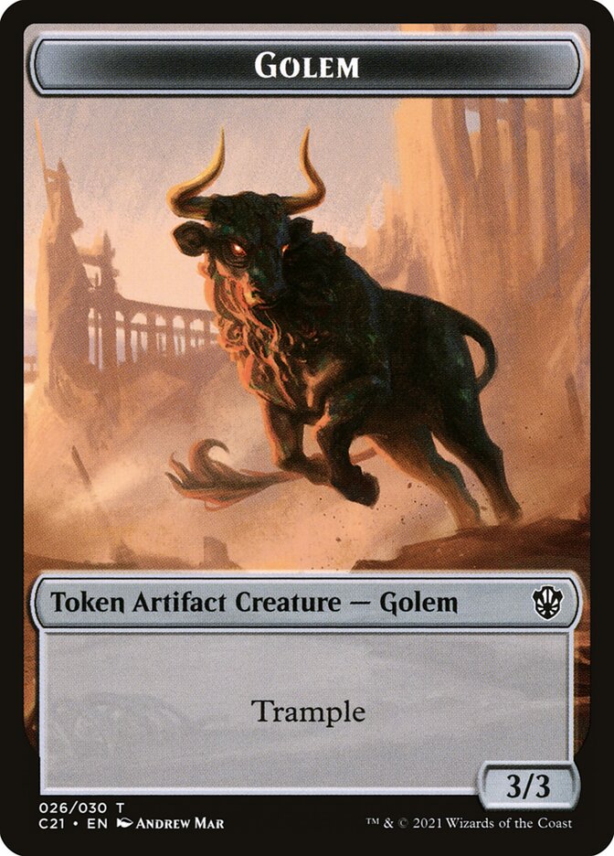 Golem, Commander 2021 Tokens · 026