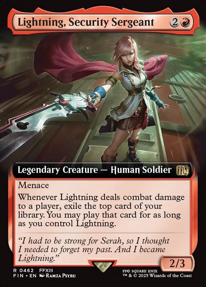 Lightning, Security Sergeant, Final Fantasy · 0462