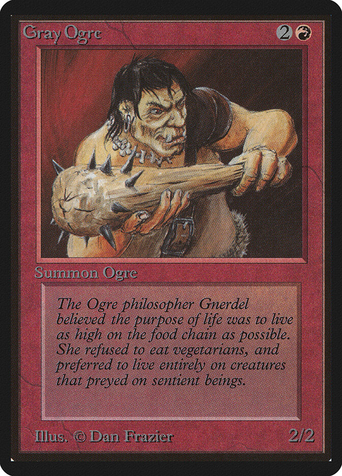 Gray Ogre, Limited Edition Beta · 157
