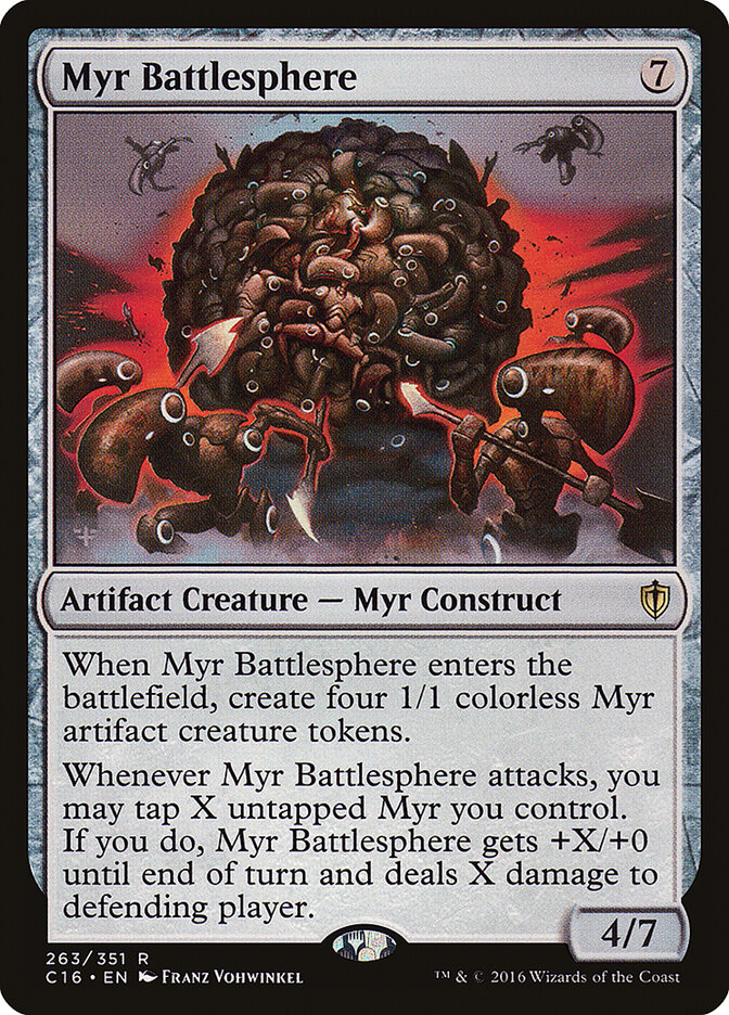 Myr Battlesphere, Commander 2016 · 263/351