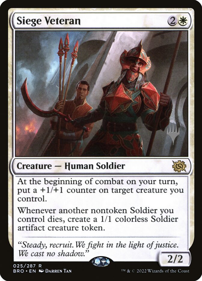 Siege Veteran, The Brothers' War Promos · 025/287