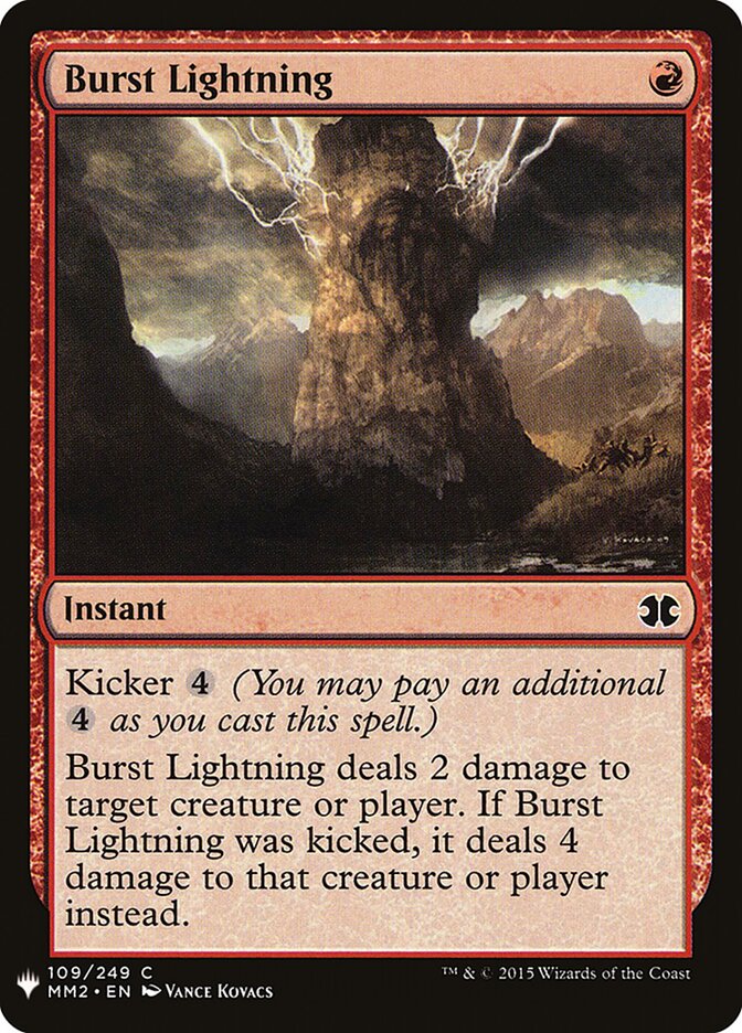 Burst Lightning, The List · mm2-109